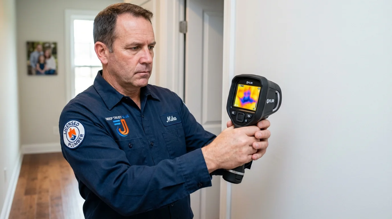 Thermal imaging leak detection by Johns Plumbing LLC in Guadalupe